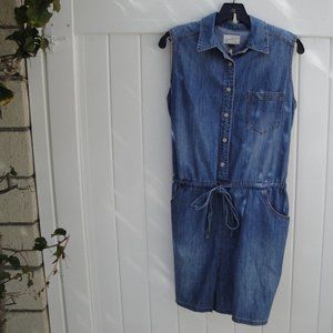 Universal Thread Romper Denim Chambray Blue Size Med